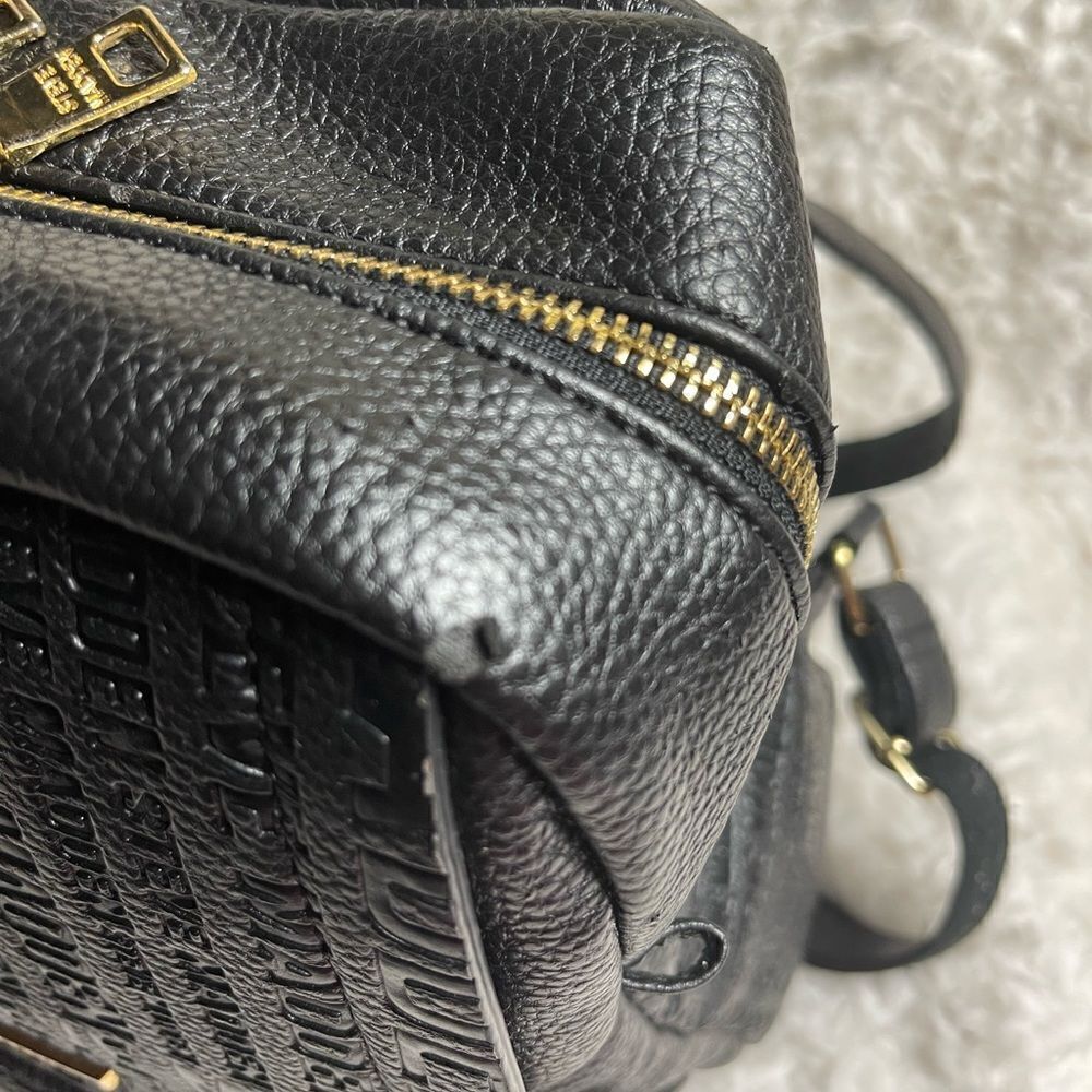Steve Madden Black synthetic embossed small backpack gold tone hardwares. - Picture 11 of 16